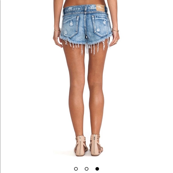 One teaspoon Trashwhores Jean Shorts in Cobain - Picture 3 of 5